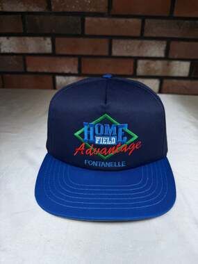 Vintage Home Field Advantage Fontanelle Farming Baseball Snapback USA